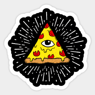 Pizza Illuminati Sticker